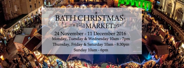 Bath Christmas Market 2016 - 24th November to 11th December