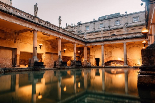 Torchlit Summer Evenings at The Roman Baths until Friday 31st August 2018